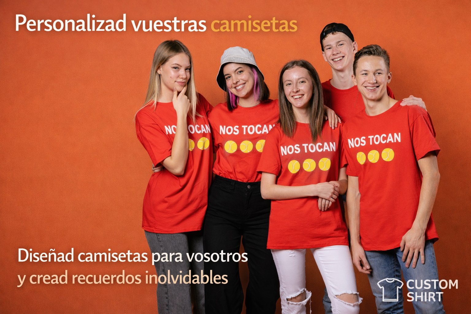 Camisetas para grupos de amigos